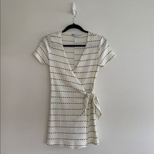 Zara white wrap dress romper